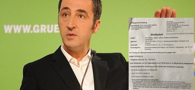 Cem Özdemir'e hakaret edene hapis cezası