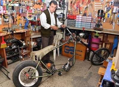 İnat uğruna chopper tarzı bisiklet üretiyor