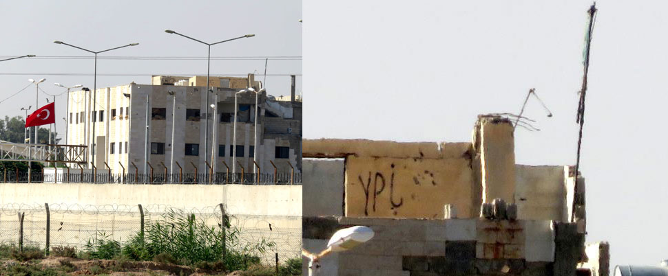 PYD/YPG bayrakları kaldırıldı