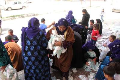 Şanlıurfa’da bebek bezi izdihamı