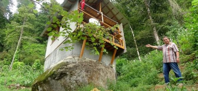 Gurbetçinin Rize'deki sıra dışı evi