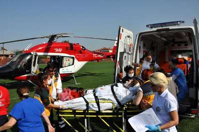 Ambulans helikopterde kalbi duran hasta kurtarılamadı