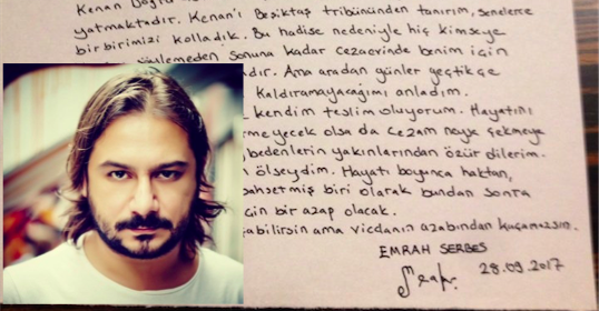 Emrah Serbes: İtirafımdır, teslim oluyorum