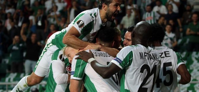 Atiker Konyaspor'dan UEFA Avrupa Ligi'nde ilk galibiyet