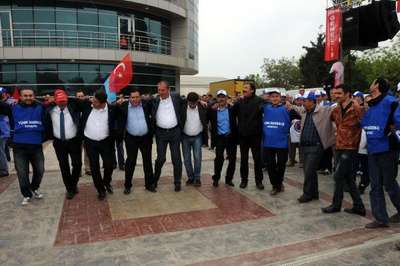 Biga'da 1 Mayıs kutlandı