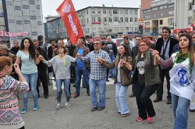 Rize’de horonlu 1 Mayıs kutlaması