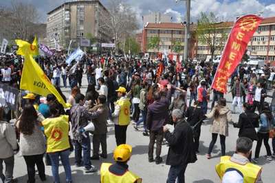 Kütahya'da 1 Mayıs kutlaması