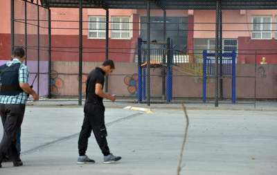 TOMA yangına müdahale etti