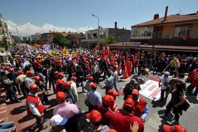 Çanakkale'de 1 Mayıs coşkuyla kutlandı