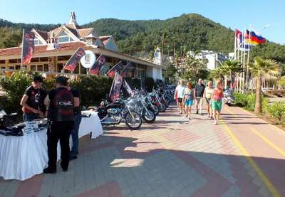 1300 motosikletli Marmaris'te buluştu
