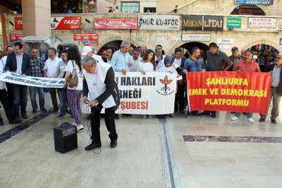 Suriye’deki Alevilere saldırılar, Şanlıurfa’da protesto edildi