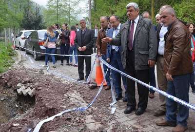 Kocaeli'de endişelendiren heyelanlar