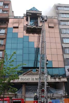 Şişli'de işhanında yangın
