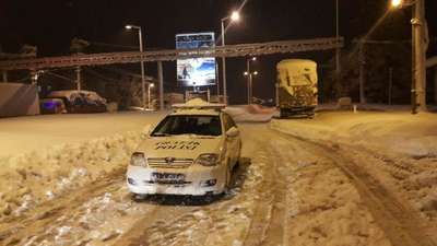 TEM Bolu Dağı geçişinin Ankara yönü ulaşıma kapandı (8)