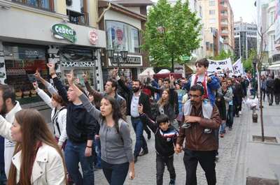 Eskişehir'de Türkçüler Yürüyüşü