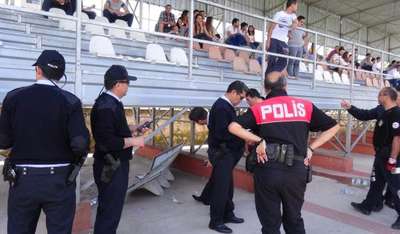 Aydın'da tribün çöktü: 9 yaralı