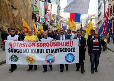 Zonguldak’ta öğretmenlerden ‘rotasyon’ tepkisi