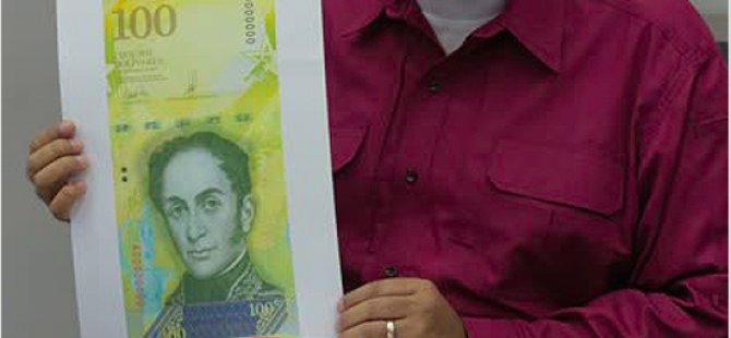100 bin bolivarlık tedavüle giriyor