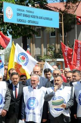 Giresun’da okul müdürüne saldırı kınandı