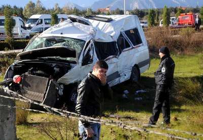 Antalya'da kaza: 1 ölü, 4 yaralı