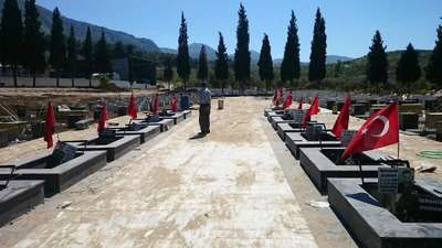 Soma Maden Şehitliği çalışmalarında sona gelindi