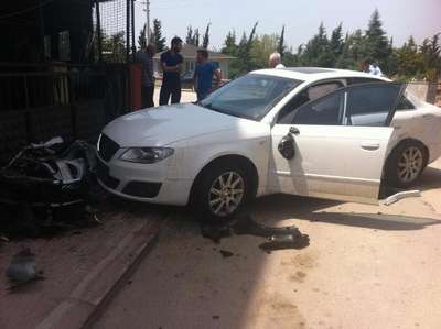 Motosiklet sürücüsünün ölümden döndüğü o anlar