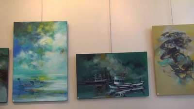 Trabzonlu ressam Paris’te sergi açtı