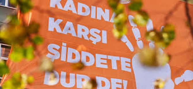 Turuncu ile 'kadına şiddete hayır'