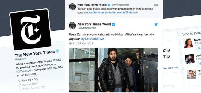 NYT'ten Türkçe Reza Zarrab tweet'leri