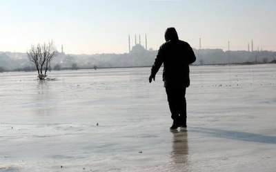 Edirne buz tuttu