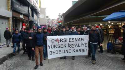 Beşiktaş esnafından  belediyeye "yüksek işgaliye bedeli" tepkisi