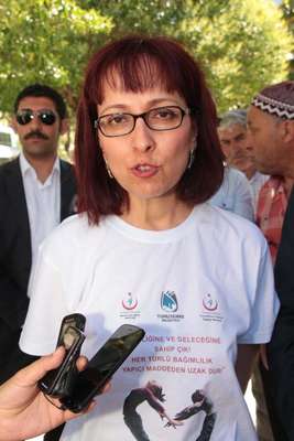 Liseliler madde bağımlılığına karşı yürüdü