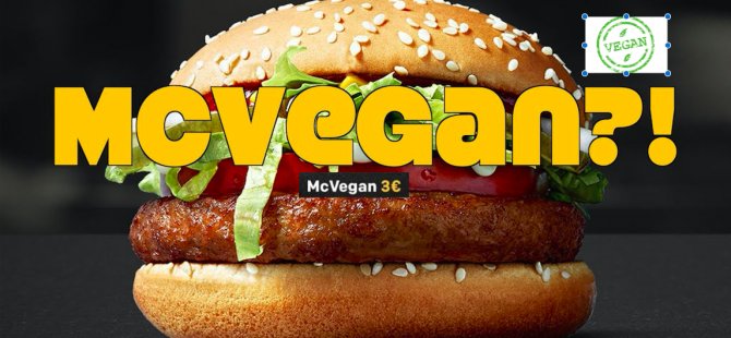 İlk vegan burgerini piyasaya sürdü