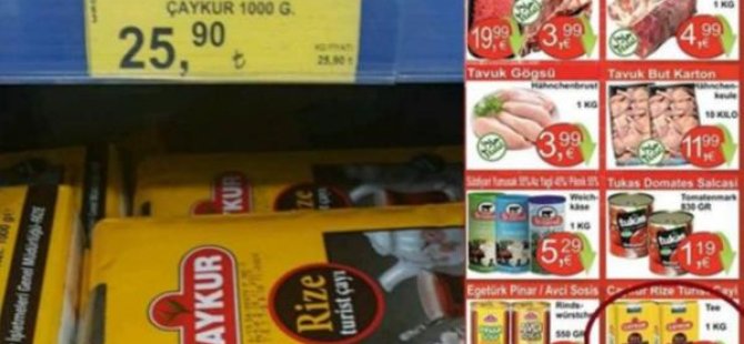 Çaykur, Almanya'da aynı fiyat