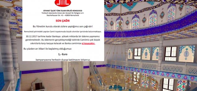 Banka camiye el koyacak kampanyası