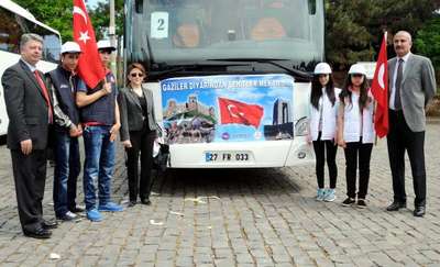 Gaziantep'te polisten öğrencilere Çanakkale gezisi
