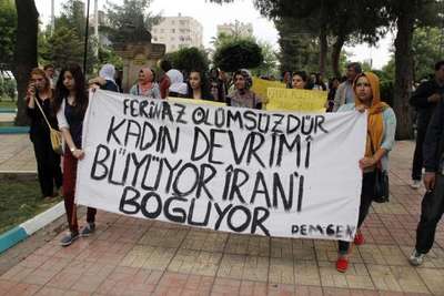 Şanlıurfa’da kadınlardan zılgıtlı yürüyüş