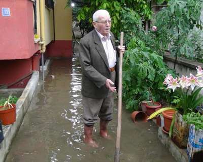 Aydın'da, sağanak yağmur ve dolu