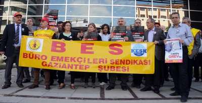 Gaziantep’te iş cinayetlerini iş bırakarak protesto ettiler
