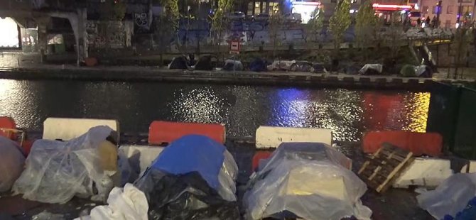 Paris çadır kente döndü