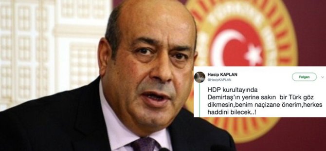 Hasip Kaplan'dan ırkçı paylaşım