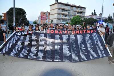 Maden şehitleri Soma'da anıldı
