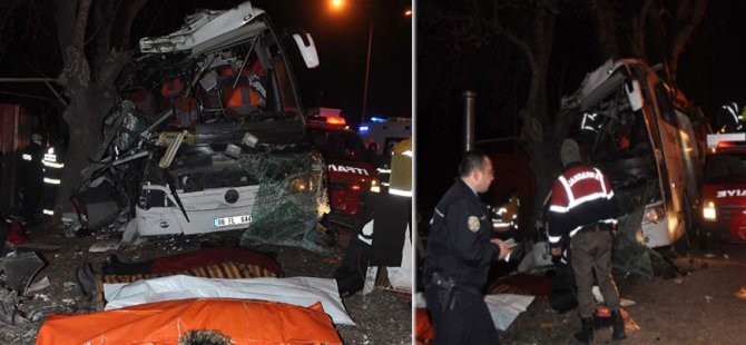 Gezi otobüsü faciası: 11 ölü, 46 yaralı