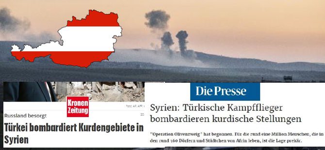 Avusturya basını: Suriye Kürtleri bombalanıyor