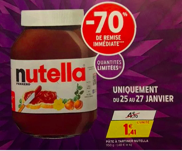 Nutella indirimi izdihama yol açtı