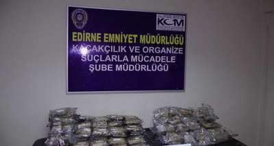 Hamzabeyli’de 94 kilo eroin ele geçirildi
