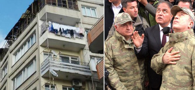 Kilis'te binanın çatısına roket atıldı