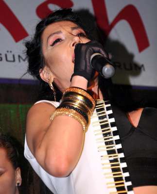 Hande Yener, Bodrum'da tatilcileri coşturdu