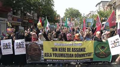 Mursi'ye verilen idam cezası protesto edildi
