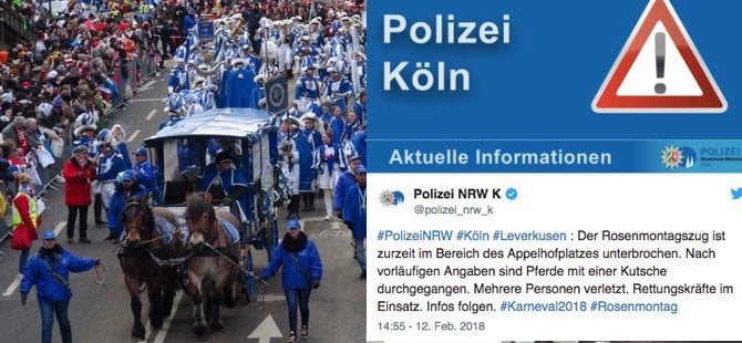 Karnavalda at arabası devrildi: En az 4 yaralı